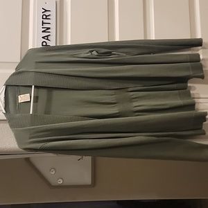 NWT Army Green Cardigan